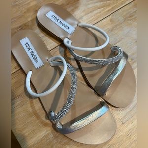 Steve Madden Sparkle/Gold Sandals